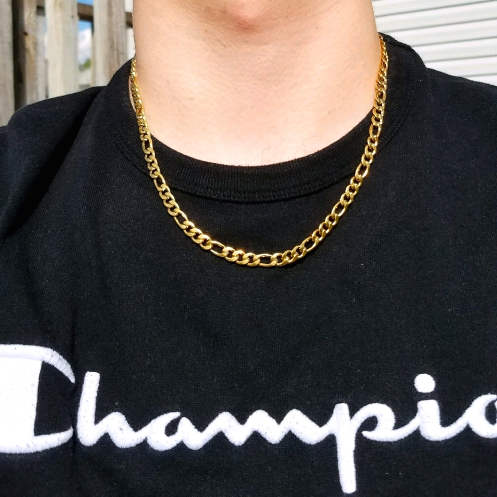 Gold Chain 14K Gold Figaro Chain